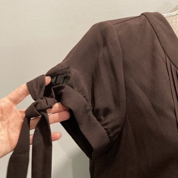 SPENSE Brown Short Sleeve Dress 8 medium - Picture 7 of 13